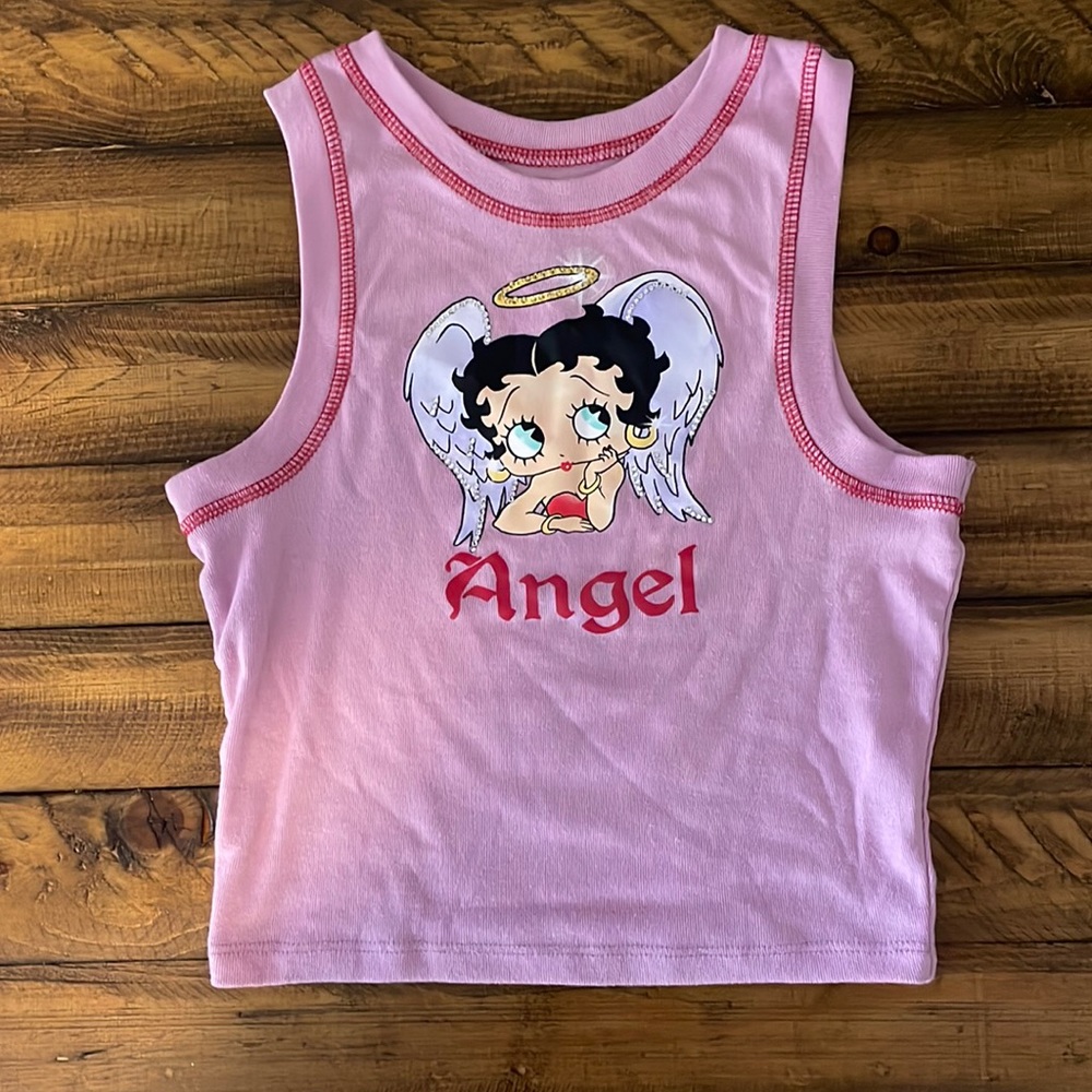 Pink Betty boop tank